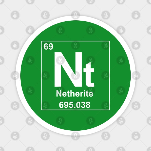 Netherite Periodic Element symbol from Minecraft Magnet by MonkeyKing